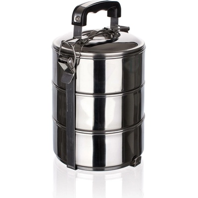 jídlonosič 13cm 3díl.nerez, uzávěr spona