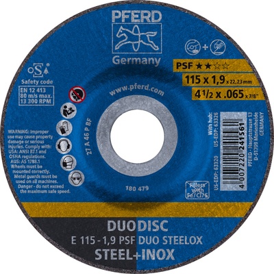 Pferd Rezný a brúsiaci kotúč 115 x 1,9 x 22,23 mm 4007220835081