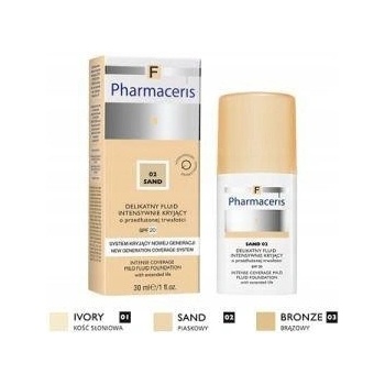 Pharmaceris F-Fluid Foundation intenzivně krycí make-up s dlouhotrvajícím efektem SPF20 3 Bronze For All skin Types with Imperfections 30 ml