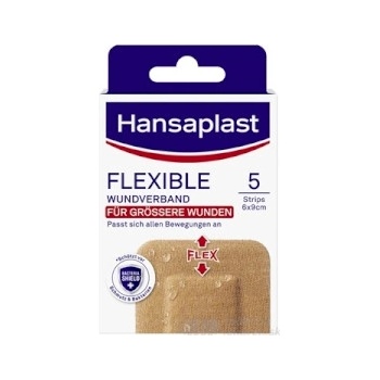 Hansaplast Flexible Xxl náplasť elastická, 6x9 cm 1x5 ks