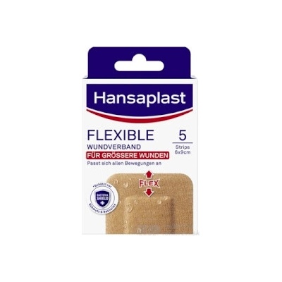 Hansaplast Flexible Xxl náplasť elastická, 6x9 cm 1x5 ks