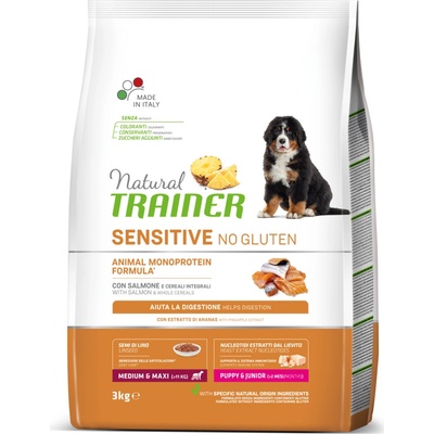 Trainer Natural Sensitive No Gluten Puppy & Jun M / M losos 3 kg