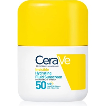 CeraVe Invisible Hydrating Fluid Sunscreen SPF 50 защитен флуид с хидратиращ ефект SPF 50 50ml