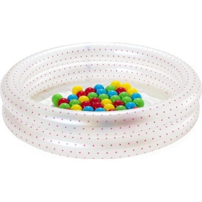 Bestway 153694 bazén s míčky 91 cm růžový – Zboží Dáma
