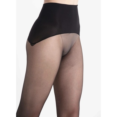 Nadotec s vysokým pasem Elegance 30 DEN černá