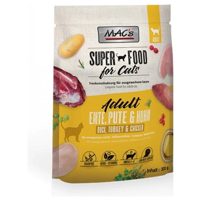 MACs Cat DOSPĚLÁ KOČKA KACHNA morka a kura 0,3 kg