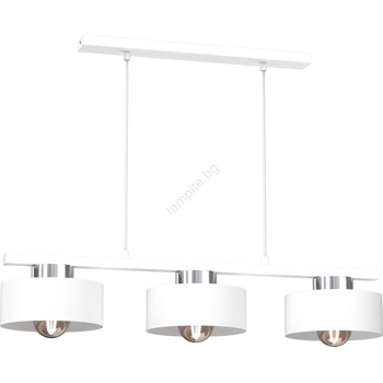 Luminex Пендел MARTI 3xE27/15W/230V бял/хром (LU9844)