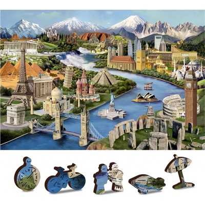 WOODEN CITY Dřevěné Světové památky 2v1 EKO 75 dielov