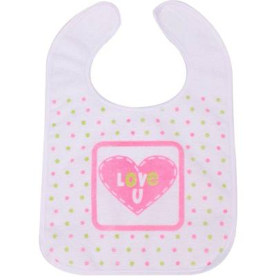 Sevibaby Лигавник със захващане велкро - екрю Цвят СЪРЦЕ (506)