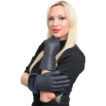 Vodo Дебели дамски ръкавици с каракул (box 0002-20842)
