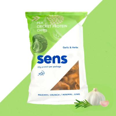 Sens Proteinové chipsy Česnek & Bylinky Sáček 80 g