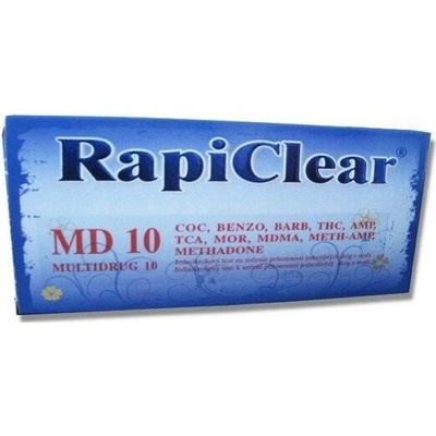 RapiClear test na přítomnost drog v moči Multidrug 10