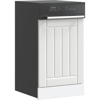 vidaXL Панел за миялна машина, Lucca, бял, инженерно дърво (853887)