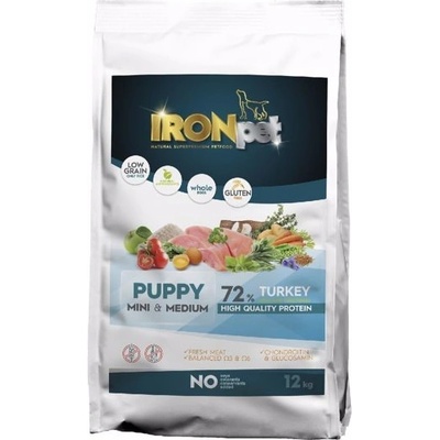 Ironpet Turkey Puppy Mini & Medium 2 x 12 kg