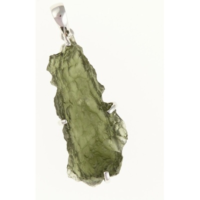 My Moldavite Stříbrný přívěsek s přírodním vltavínem SM11999