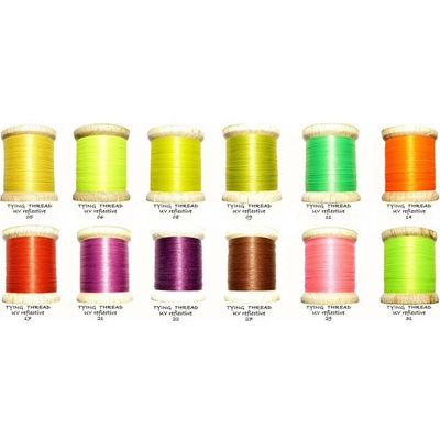 Tommi-Fly Sada vázacích nití UV Reflective Thread 12 barev