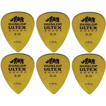 Image 1 of Dunlop Ultex Sharp 2mm 6 Перце за китара (433R200-6PACK-SET)