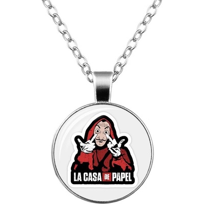 Origoska Řetízek money heist (la casa de papel) MH7 Stříbrná