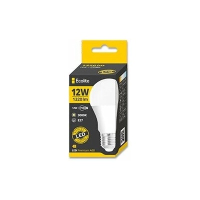 Ecolite LED žárovka E27, 12 W, 1320 lm denní bílá