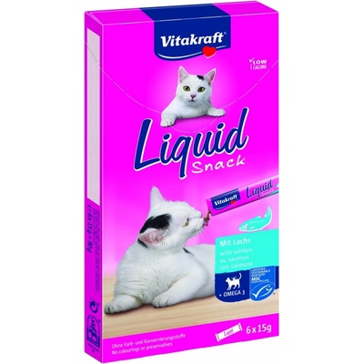 Vitakraft Cat Liquid snack Omega 3 losos 6 x 15 g