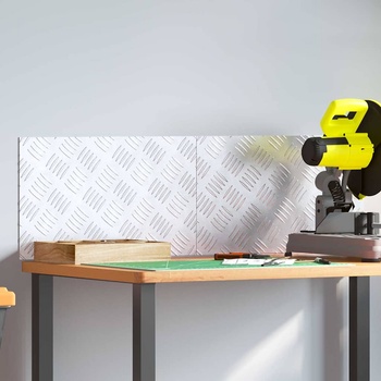 vidaXL Шахматни плочи 2 pcs Сребрист 50 x 30 cm Алуминий (4104291)