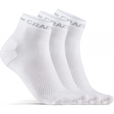 Craft CORE Dry Mid 3-pack 1910637 bílá