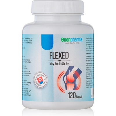 EdenPharma Flexed 120 kapsúl pre zdravé kĺby, kosti, šľachy