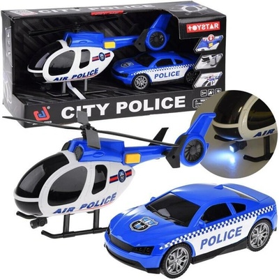 JOKO Policejní auto a vrtulník se zvuky