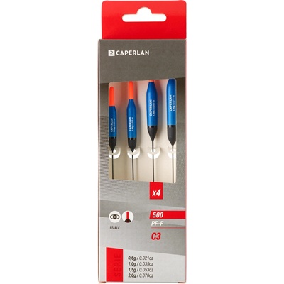 CAPERLAN Sada 4 splávků na plavanou C3 CPF-F500 0,6g, 1g, 1,5g, 2g
