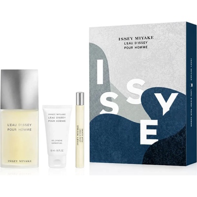Issey Miyake L'Eau d'Issey Pour Homme комплект за мъже Eau de Toilette 75 ml + Душ гел 50 ml опция Cover with Letters