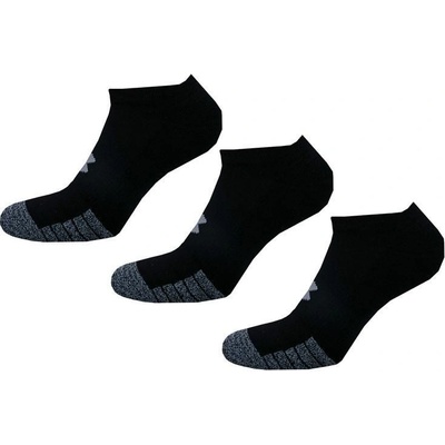 Under Armour ponožky Heatgear No Show 3 Pack Socks Black