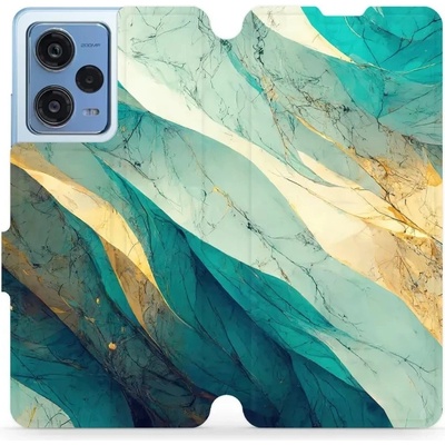 Mobiwear - Xiaomi Redmi Note 12 Pro 5G - VP37S Zlatavý a zelenkavý mramor