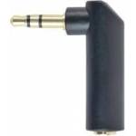 Gembird A-3.5M-3.5FL audio adapter plug 3.5mm right angle adapter 90deg black