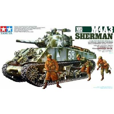 Tamiya 35251 M4 A3 Sherman 105mm Howitzer 1:35