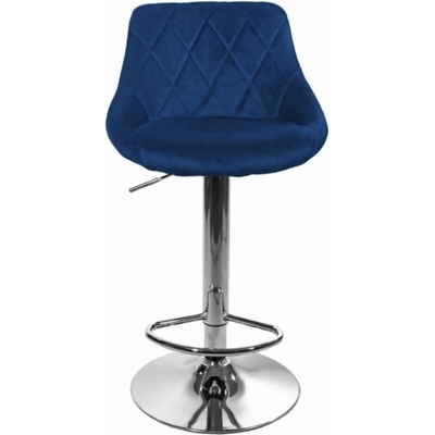 Trendie Oklahoma samet modrá / chrom