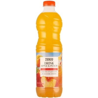 Tesco Nesycený nealkoholický jablečno broskvový nápoj 10,5 l