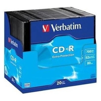 Verbatim CD-R 700MB 52x, Extra Protection, slim, 1ks (43347)