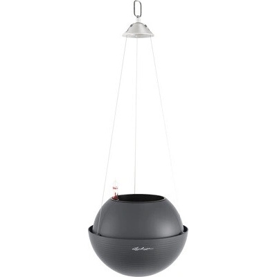 Lechuza Závesný samozavlažovací kvetináč BOLA Color 23 x 18 cm bridlicovo sivý