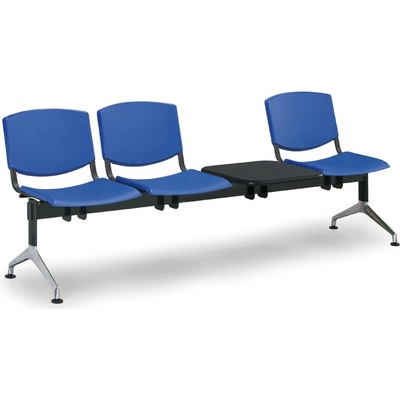 Euroseat plastová lavice do čakární Smile, 3-sedadlo + stolík