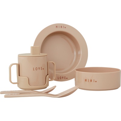 Design Letters Детски съдове Mini Favourite бежови 5 части (20103025BEIGE)