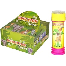 Bublifuk se zvířátky 11cm SAFARI 6 druhů 50ml