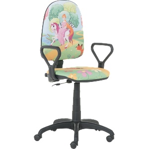 Carmen Детски стол Prestige с подлакътници - принцеси (3520807_21) - tierradesign