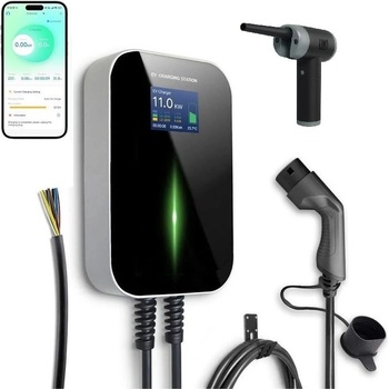 Besen Wallbox 11kW зарядна станция за електрически автомобили, 6 м кабел, APP + електрическа прахосмукачка