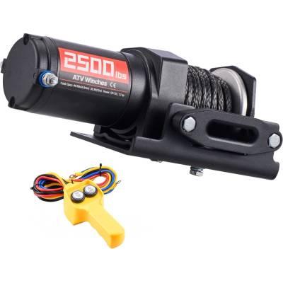 Elektrický naviják tažná síla 1134KG 12V DC s ocelovým lanem 4,8MMx12M IP55