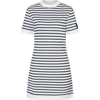 super. natural Дамска рокля super. natural Women's Casual Stripe Bio Dress - Fresh White / Navy Stripe (134-1747-0114)