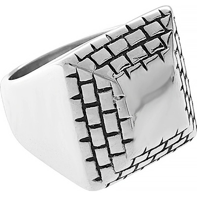 MPM Pánský ocelový nerezový prsten 6795 stříbrné barvy