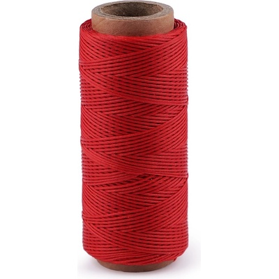 Voskované polyesterové nitě šíře 1 mm, malé, 13 (11) červená