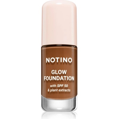 Notino Foundation Glow foundation with SPF 50 & plant extracts озаряващ фон дьо тен SPF 50 01 Deep Neutral 30ml