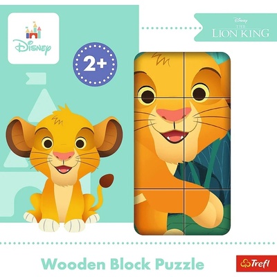 Trefl Дървен пъзел Trefl - Цар Лъв, 9 части (62019)