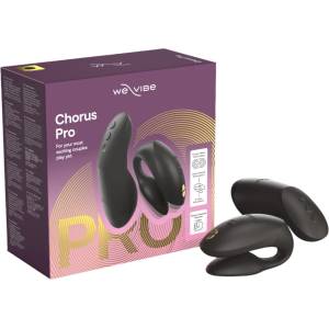 WE-VIBE Chorus Pro - вибратор за двойки с приложение и дистанционно управление (черен)